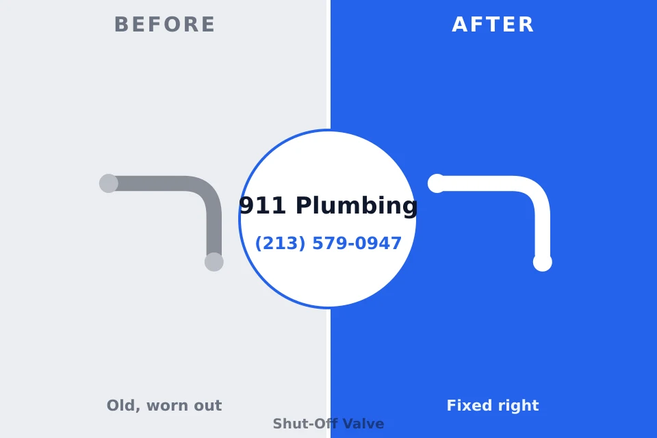 Before and after: plumbing repair Reserve, LA